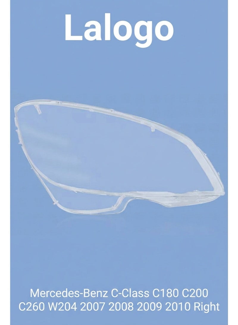 Headlight Lens Cover for Mercedes-Benz C-Class C180 C200 C260 W204 2007 2008 2009 2010 Right-10904007R